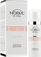 Активна освітлювальна сироватка з ефектом сяйва шкіри обличчя - Norel Glow Skin Active Brightening Serum — фото N2