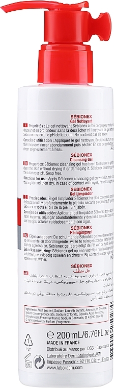 Пенящийся гель для жирной кожи - ACM Laboratoires Sebionex Cleansing Purifying Gel — фото N2