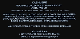 Franck Boclet Cashmere - Набор (edp/20ml + refill/3x20ml) — фото N4