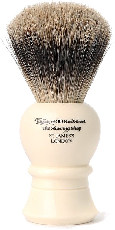 Помазок для бритья, 9.5 см, P1020 - Taylor of Old Bond Street Shaving Brush Pure Badger Size S — фото N1