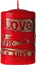 Парфумерія, косметика Декоративна свічка червона, 7х10см - Artman Lovely