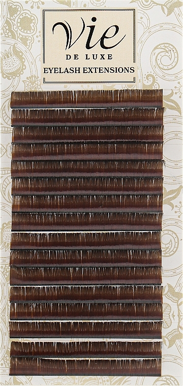 Ресницы в ленте тёмный шоколад, С 0,07/11 - Vie de Luxe — фото N1