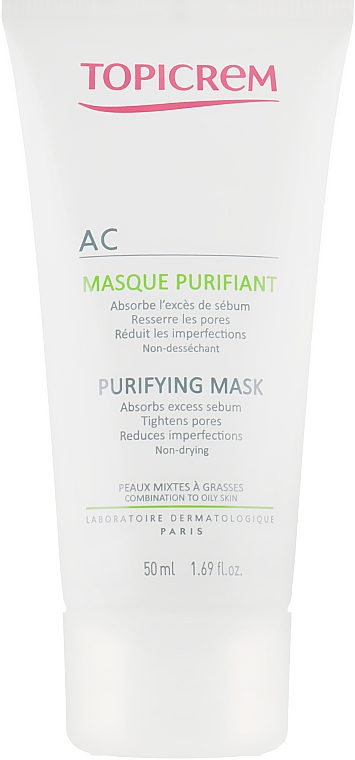 Очищувальна маска для жирної й комбінованої шкіри - Topicrem AC Purifying Mask — фото N2