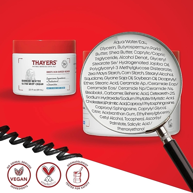 Крем для сухої та дуже сухої шкіри - Thayers Barrier Bestie Ultra Whip Cream — фото N5