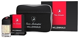 Tonino Lamborghini Millenials - Набор (edt/40ml + pouch) — фото N1