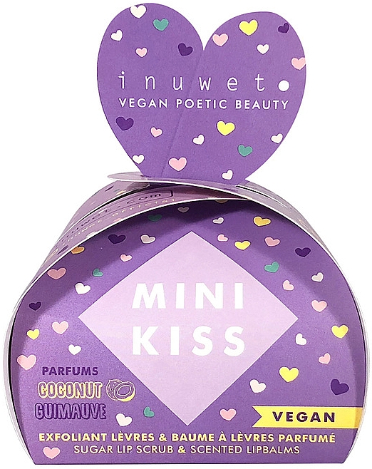 Набір - Inuwet Mini Kiss Set  (scr/12g + l/balm/3.5g) — фото N1