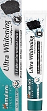 Чорна відбілювальна паста з активованим вугіллям - Himalaya Herbals Ultra Whitening Herbal Toothpaste — фото N2