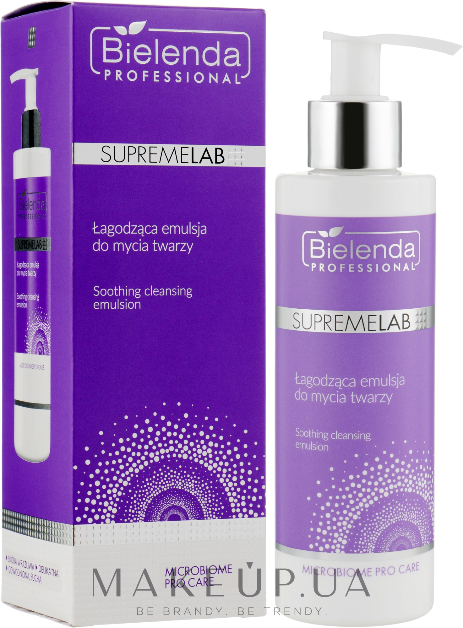 Заспокійлива емульсія для вмивання - Bielenda Professional SupremeLab Microbiome Pro Care Soothing Cleansing Emulsion — фото 175g