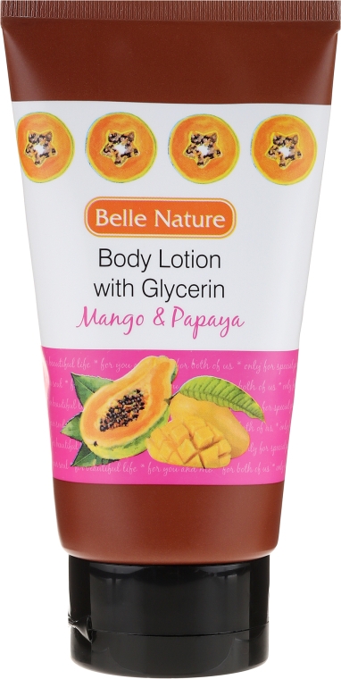 Бальзам для тела - Belle Nature Body Lotion With Mango & Papaya — фото N1
