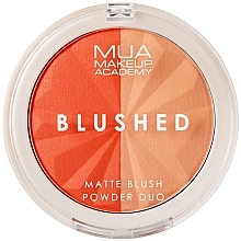 Подвійні рум'яна для обличчя - MUA Blushed Duo Powder Blusher — фото N1