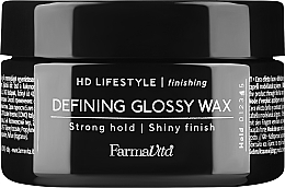 Глянцевий віск сильної фіксації - Farmavita HD Defining Glossy Wax/Strong Hold — фото N1