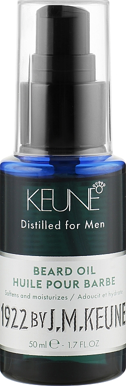 Олія для бороди для чоловіків - Keune 1922 Beard Oil Distilled For Men — фото N1