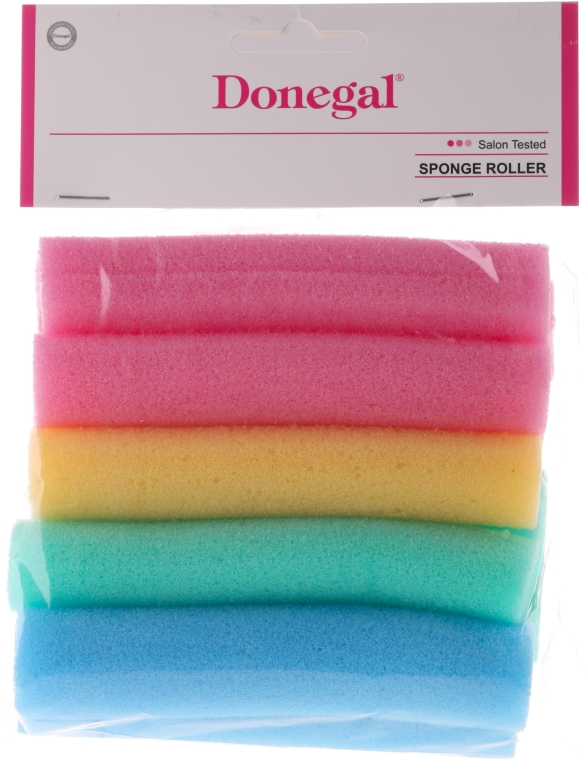Бігуді-папільотки 9252, середній розмір, різнокольорові, 10 шт. - Donegal Sponge Rollers — фото N1