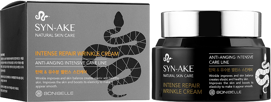 Крем для обличчя "Зміїний пептид" - Enough Bonibell Syn-Ake Intense Repair Wrinkle Cream — фото N2