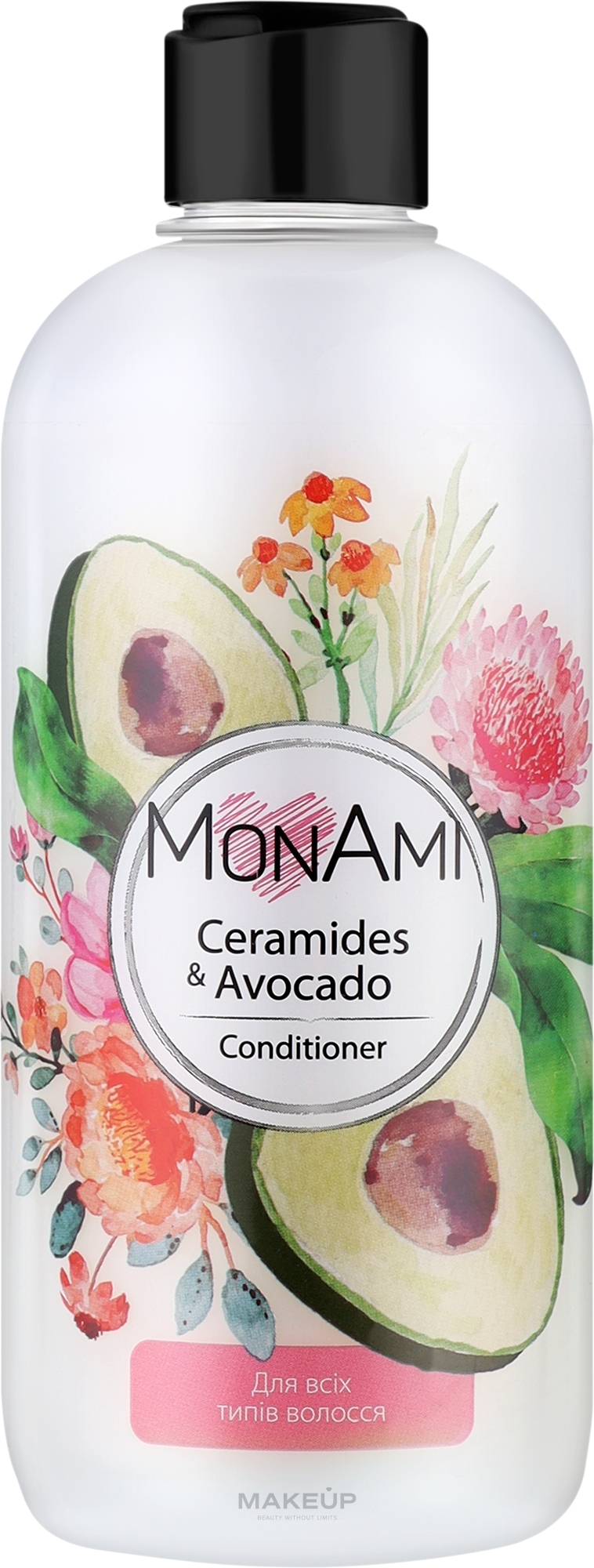 Кондиционер для всех типов волос - MonAmi Ceramides & Avocado Conditioner — фото 500ml