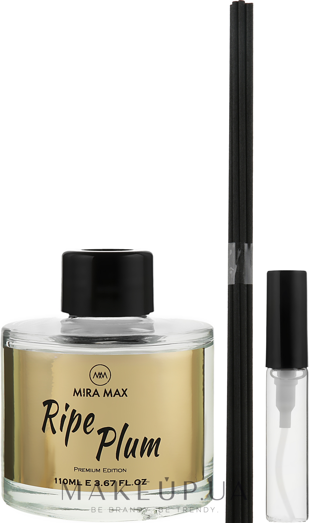 Аромадиффузор + тестер - Mira Max Ripe Plum Fragrance Diffuser With Reeds Premium Edition — фото 110ml
