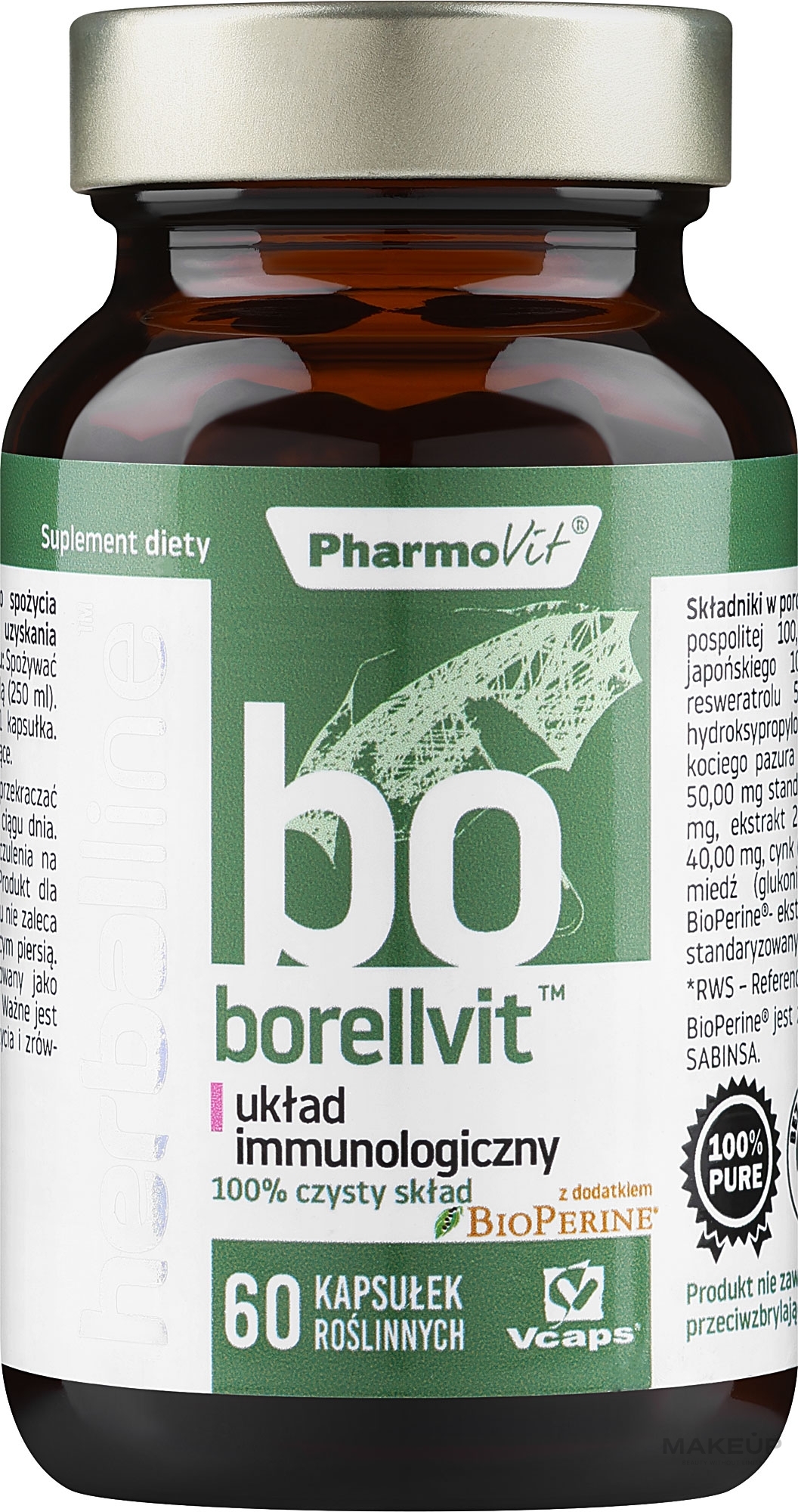 Дієтична добавка "Для імунної системи", 60 шт. - Pharmovit Herballine — фото 60шт