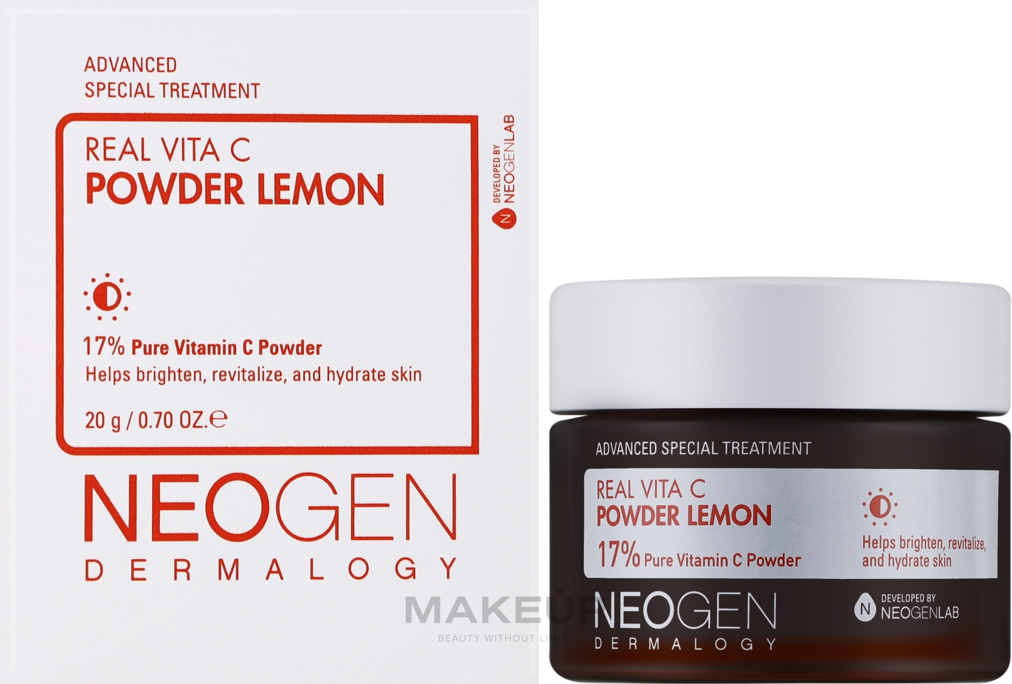 Освітлювальна пудра для обличчя з вітаміном C - Neogen Dermalogy Real Vita C Powder Lemon — фото 20g