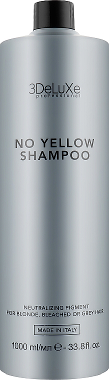 Шампунь для нейтралізації жовтизни - 3DeLuXe No Yellow Shampoo — фото N3
