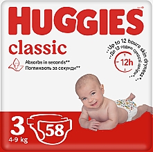 Парфумерія, косметика Підгузок "Classic" 3 Jumbo Pack (4-9 кг, 58 шт.) - Huggies