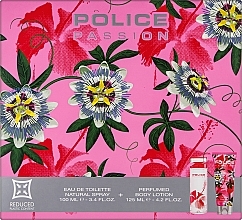 Духи, Парфюмерия, косметика Police Passion Woman - Набор (edt/100ml + lotion/125ml)