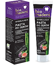 Отбеливающая зубная паста с бамбуковым углём и экстрактом инжира - Bio Madent — фото N1