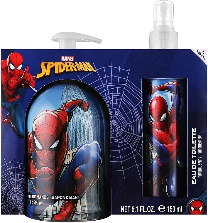 EP Line Marvel Spiderman - Набор (edt/150ml + l/soap/500ml) — фото N1
