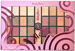 Духи, Парфюмерия, косметика УЦЕНКА Палетка теней для век, 32 оттенка - Ruby Rose Eyeshadow Palette Hottie Eyes *