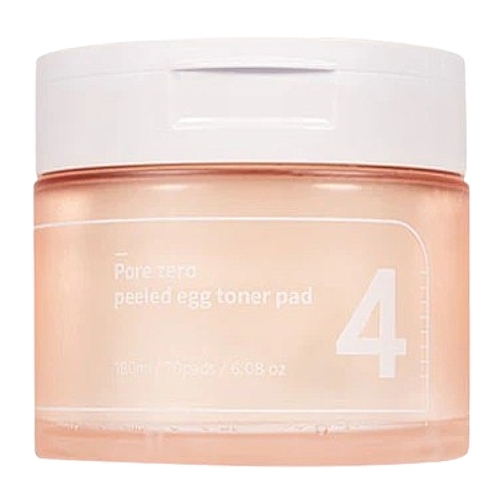 Тонер-пады для лица основе экстракта яичной скорлупы - Numbuzin No.4 Pore Zero Peeled Egg Toner Pad  — фото N1