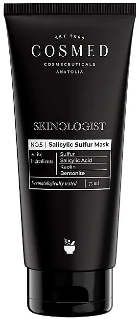 Глиняна маска для обличчя із саліциловою кислотою та сіркою - Cosmed Skinologist Salicylic Sulfur Mask — фото N1