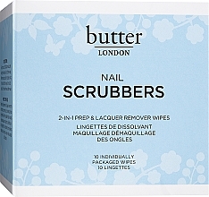 Парфумерія, косметика Серветки для зняття лаку - Butter London Nail Scrubbers 2-In-1 Prep & Lacquer Remover Wipes