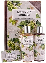 Набір "Хміль та зерно" - Bohemia Gifts Botanica Hops & Grain Book Set (sh/gel/200ml + shmp/200ml + soap/100g) — фото N1