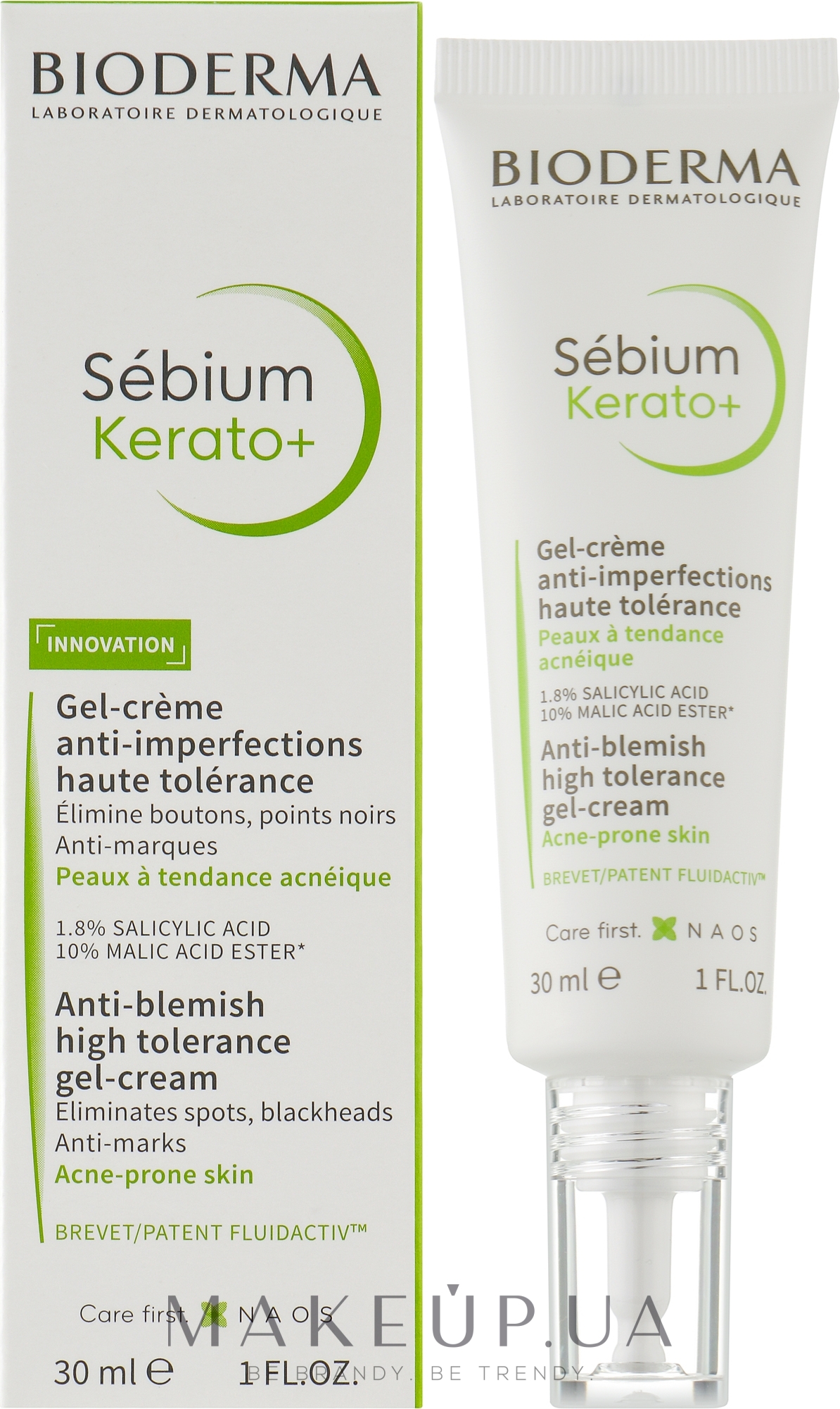 Крем-гель для проблемной кожи - Bioderma Sebium Kerato+ Gel-Cream — фото 30ml