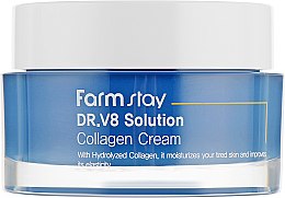Крем для обличчя з колагеном від зморщок з освітлювальною дією - FarmStay DR.V8 Solution Collagen Cream — фото N3