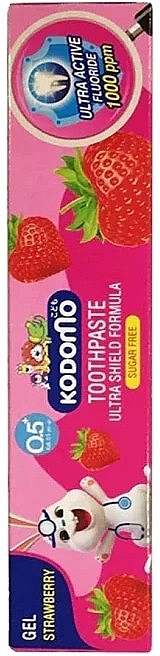 Дитяча зубна гель-паста "Полуниця" - Kodomo Ultra Shield Toothpaste Gel Strawberry — фото N1