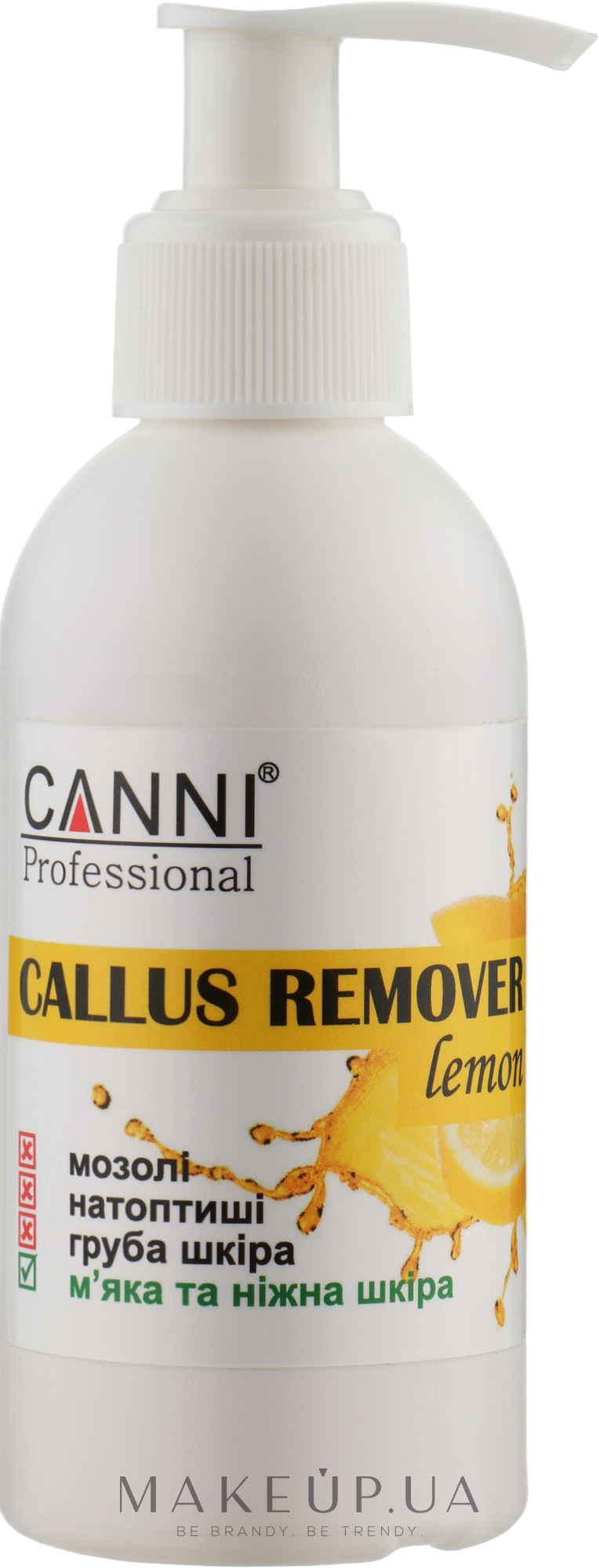 Препарат для удаления ороговевшей кожи и мозолей "Лимон" - Canni Callus Remover Lemon — фото 150ml