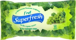 Духи, Парфюмерия, косметика Влажные салфетки "Fruit", 15шт - Superfresh