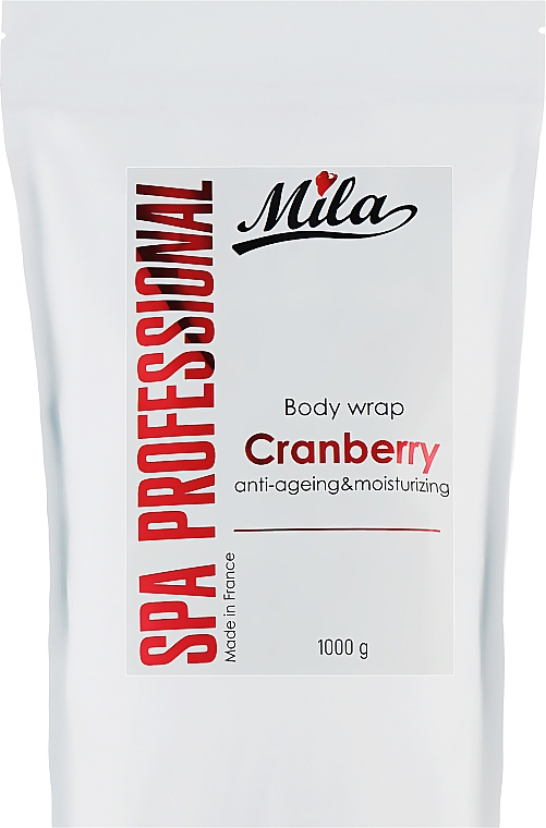 Обгортання для тіла зігрівальне "Журавлина" - Mila Body Wrap Cranberry — фото N1
