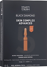 Парфумерія, косметика Ампули для обличчя для нормальної й сухої шкіри - MartiDerm Black Diamond Skin Complex Advanced