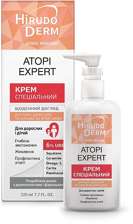 УЦЕНКА Крем для сухой, очень сухой и склонной к атопии кожи - Hirudo Derm Atopic Program * — фото N1