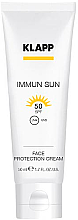 Парфумерія, косметика Сонцезахисний крем для обличчя SPF50 - Klapp Immun Sun Face Protection Cream SPF50 (пробник)