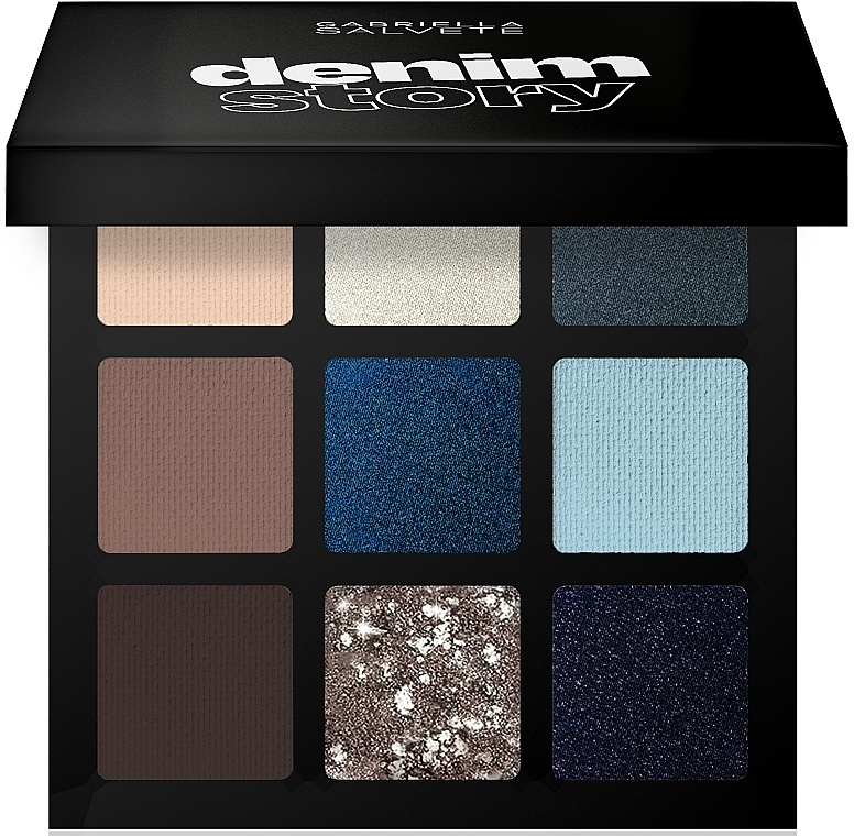 Палетка теней для век - Gabriella Salvete Denim Story Eyeshadow Palette  — фото N1