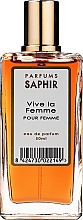 Парфумерія, косметика Saphir Parfums Vive La Femme - Парфумована вода