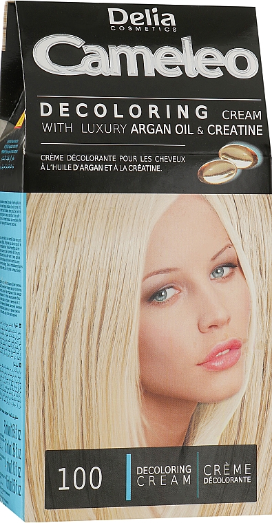 Знебарвлювач для волосся №100 - Delia Cameleo De-Coloring Cream — фото N3