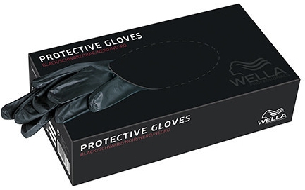 Захисні рукавички одноразові - Wella Professionals Appliances & Accessories Protective Gloves Black — фото N1
