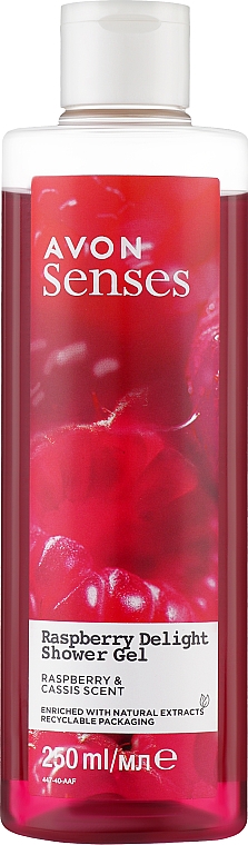 Гель для душу "Малинова насолода" - Avon Senses Raspberry Delight Shower Gel — фото N1