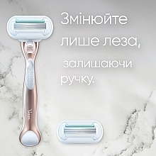 Жіноча бритва з 1 змінним лезом - Gillette Venus Deluxe Smooth Sensitive — фото N7