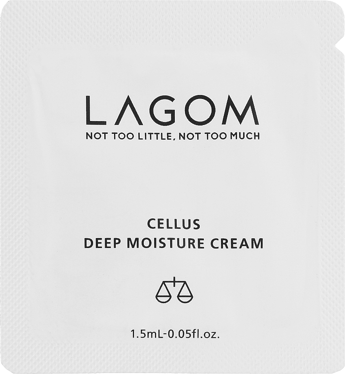 Крем увлажняющий с растительными стволовыми клетками - Lagom Cellus Deep Moisture Cream (пробник) — фото N1