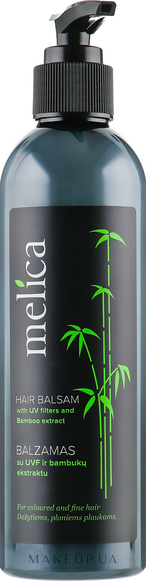 Бальзам-кондиціонер з екстрактом бамбука для фарбованого волосся - Melica Organic — фото 250ml