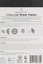 Маска для обличчя - Skin Academy Charcoal Sheet Masks — фото N3